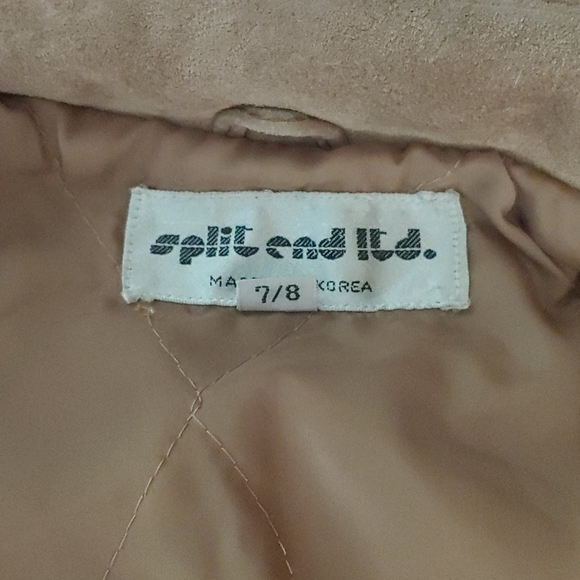 Leather bomber jacket women's size 7/8 - Picture 3 of 4